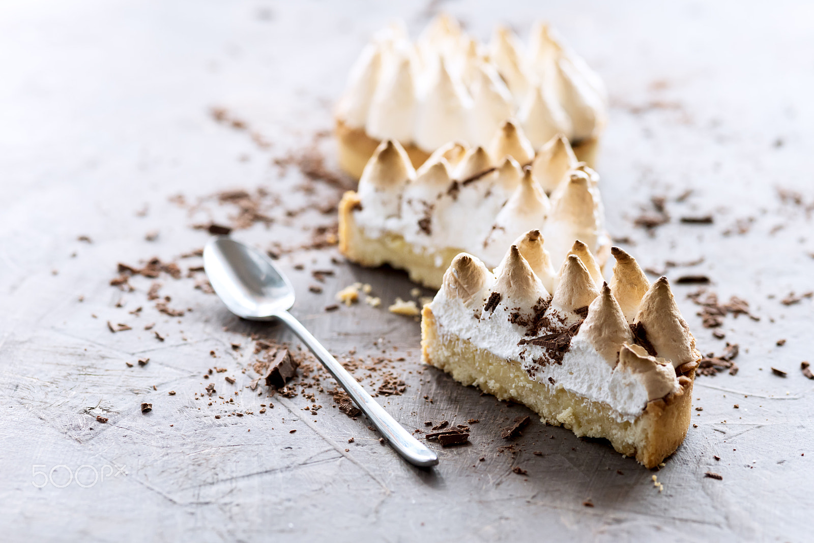 Nikon D750 sample photo. Two slice of delicious tartlets with meringue copy space photography