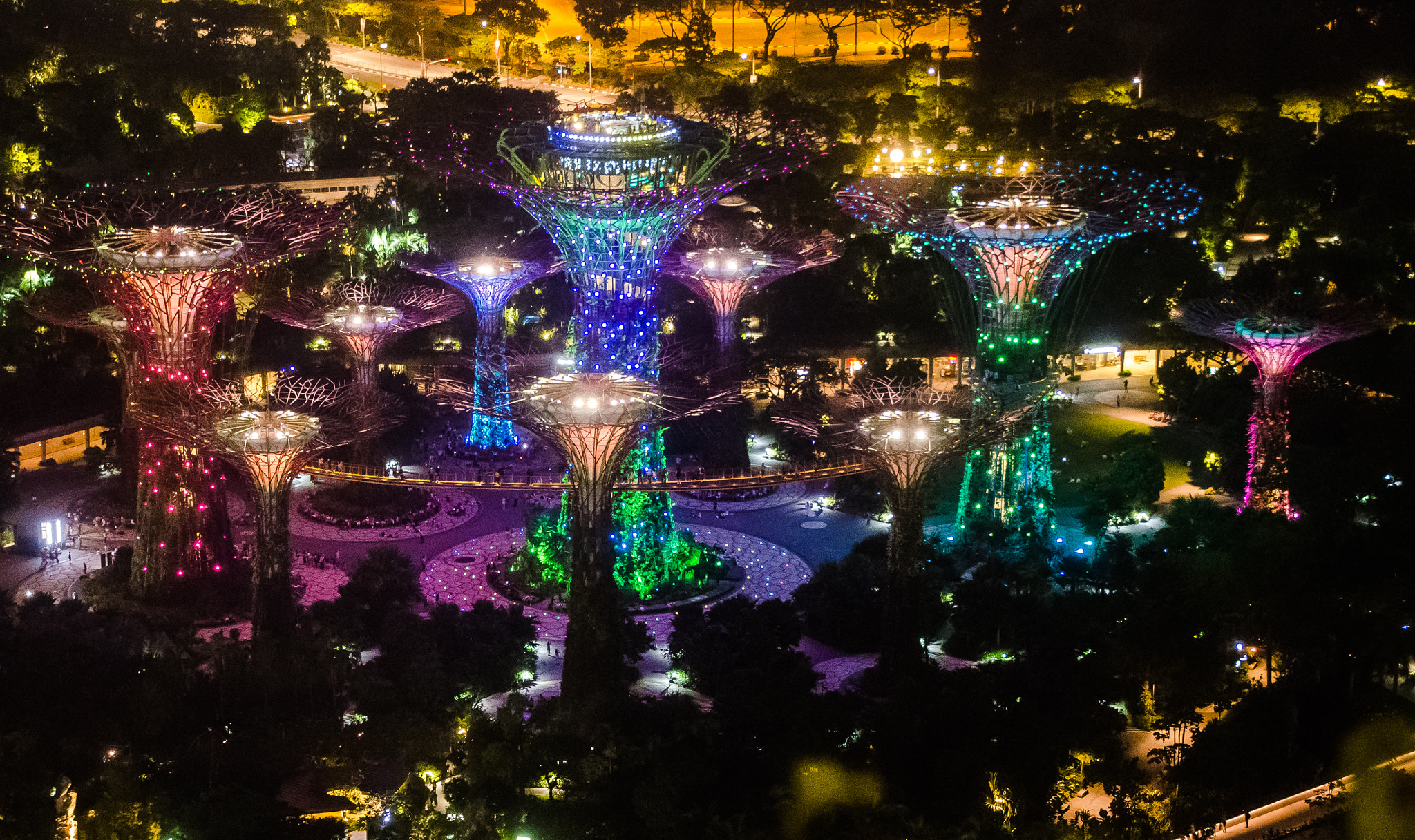Nikon D7000 + Tamron 18-270mm F3.5-6.3 Di II VC PZD sample photo. Light show at gardens by the bay photography