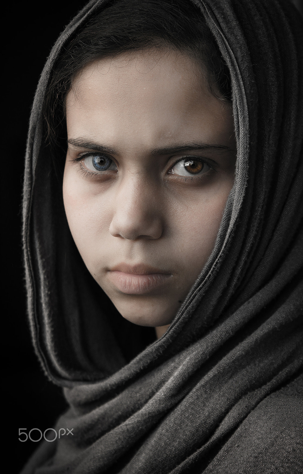 Sigma 24-70mm F2.8 EX DG HSM sample photo. Heterochromia eyes photography