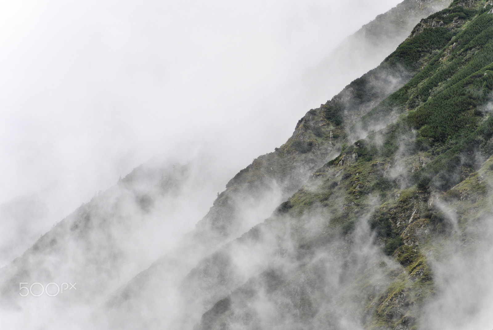 Nikon D3000 sample photo. Mountain mist photography