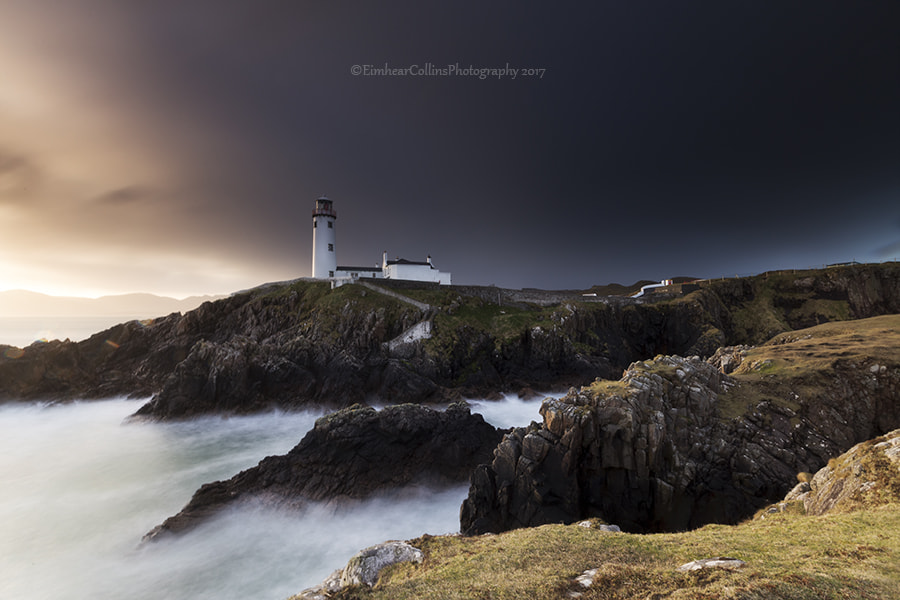 Canon EF 16-35mm F2.8L II USM sample photo. Dramatic skies at fanad lighthouse photography