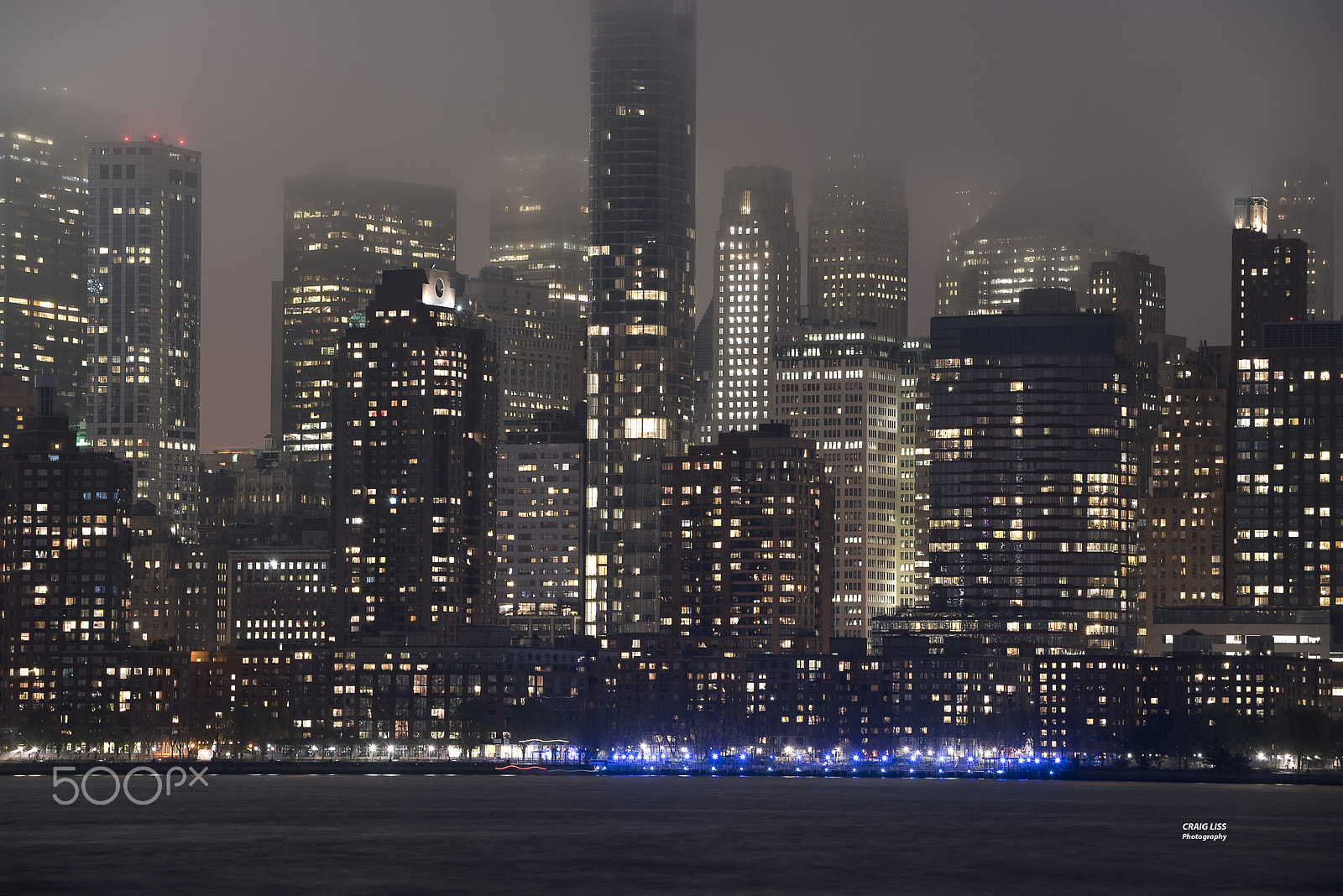 Nikon D810 sample photo. The city lights as seen from liberty state park photography