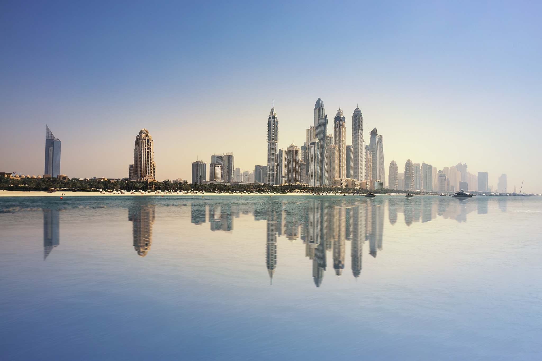 E 21mm F2.8 sample photo. Dubai skyline photography