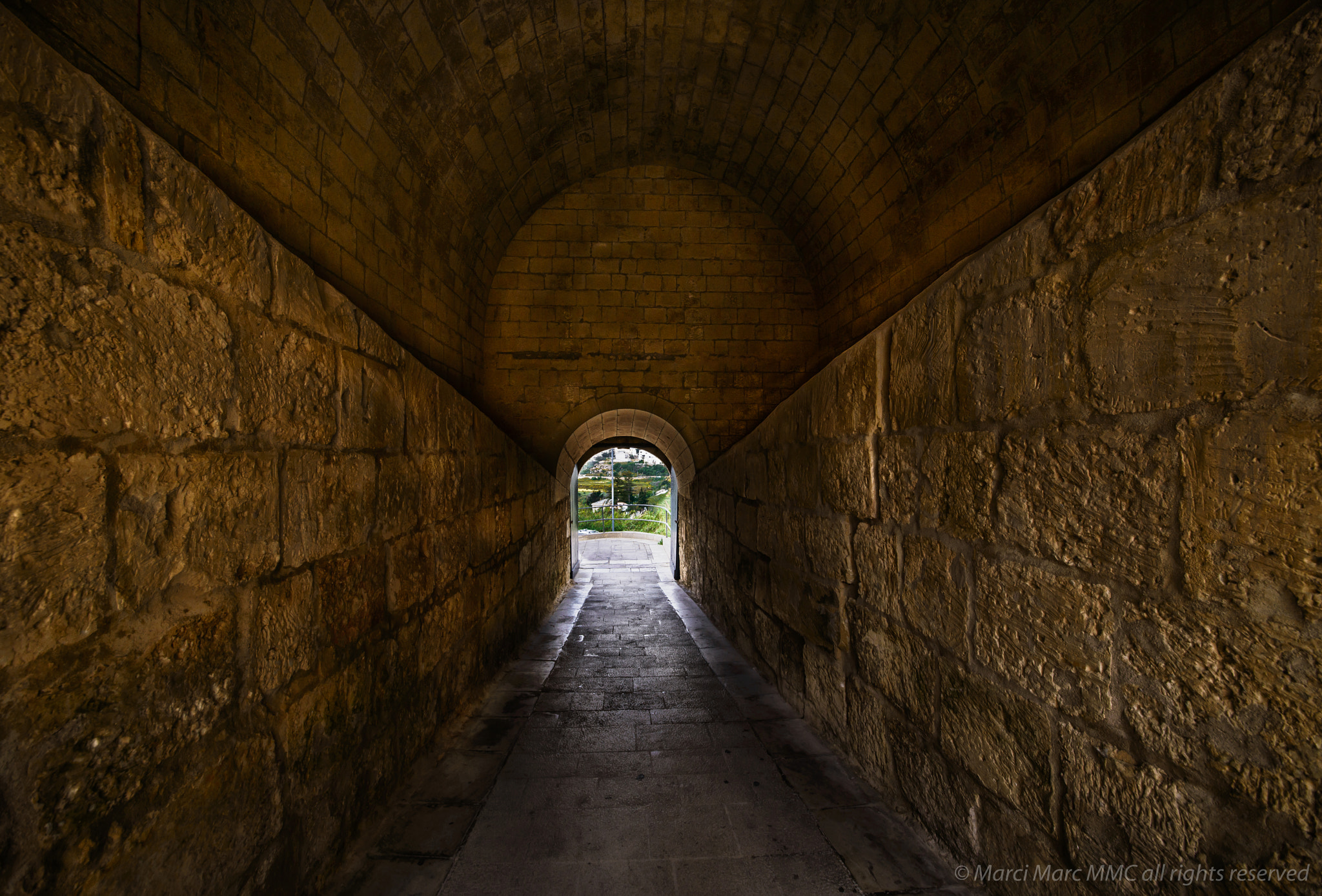 Nikon D800 sample photo. A passage of the city wall in mdina photography
