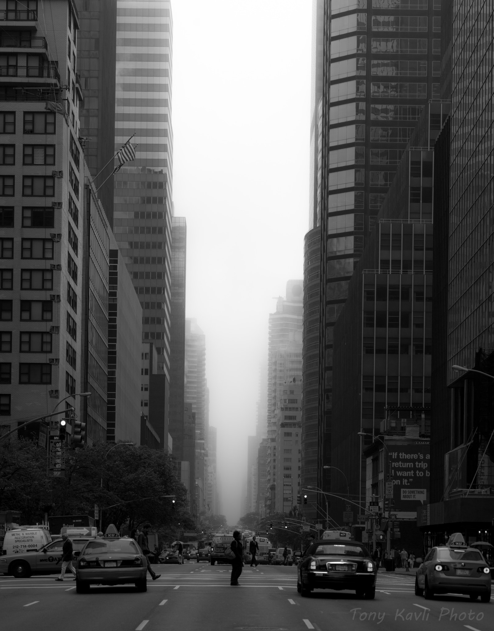 Hasselblad H3D sample photo. New york in fog photography
