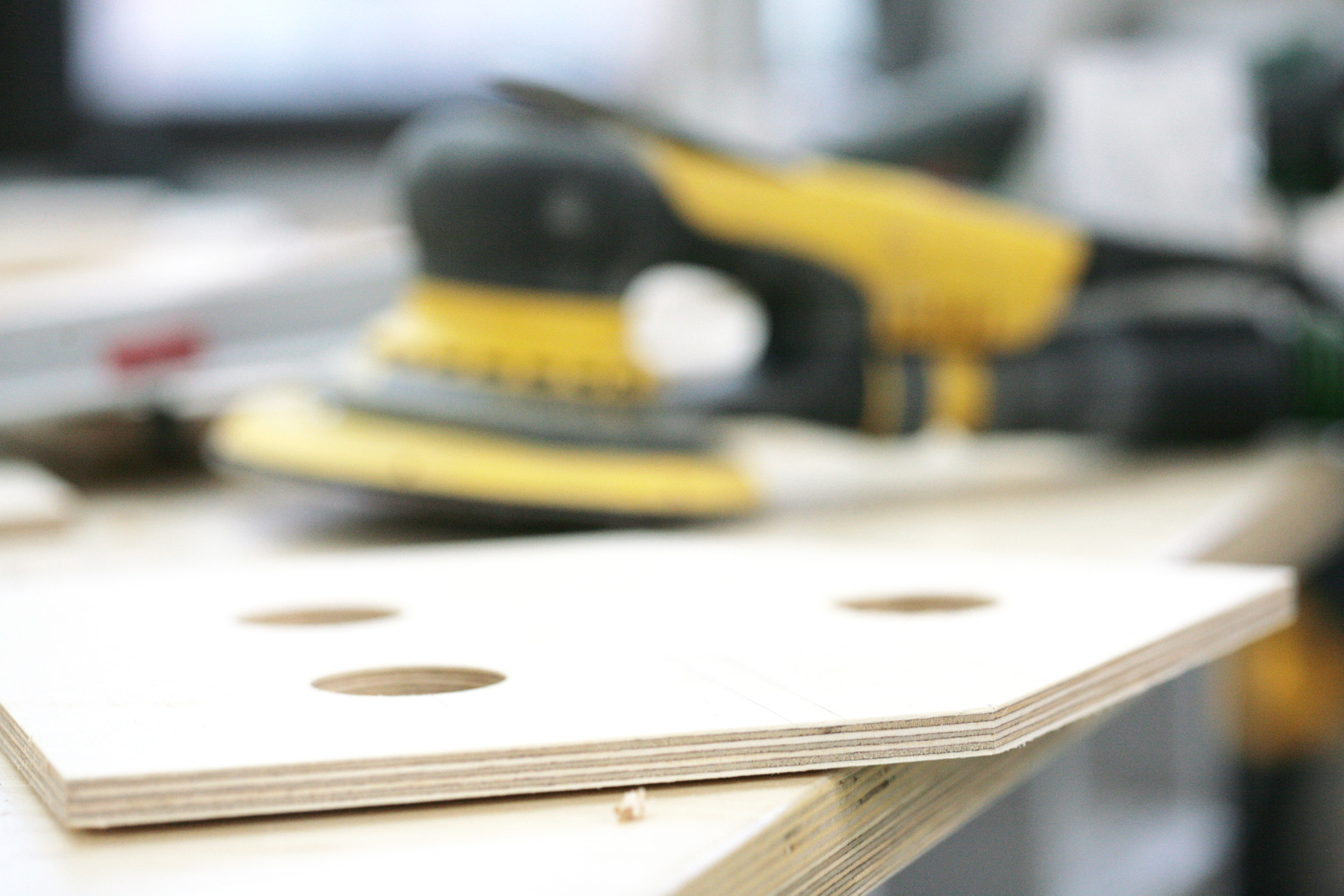 Canon EF 100mm F2.8 Macro USM sample photo. Making of toy house in the woodshop photography