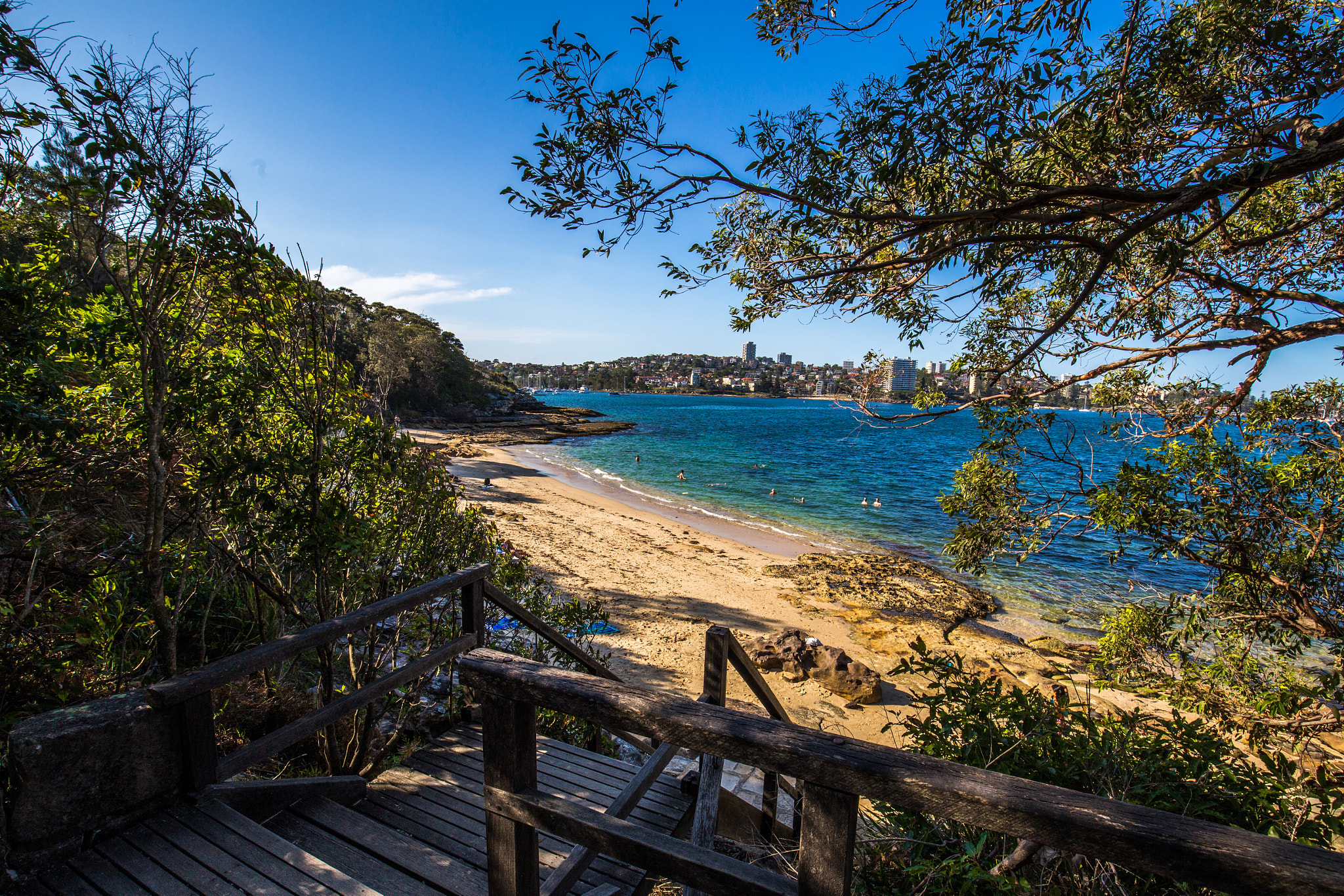 Canon EF 16-35mm F4L IS USM sample photo. Bushwalk to an isolated beach photography