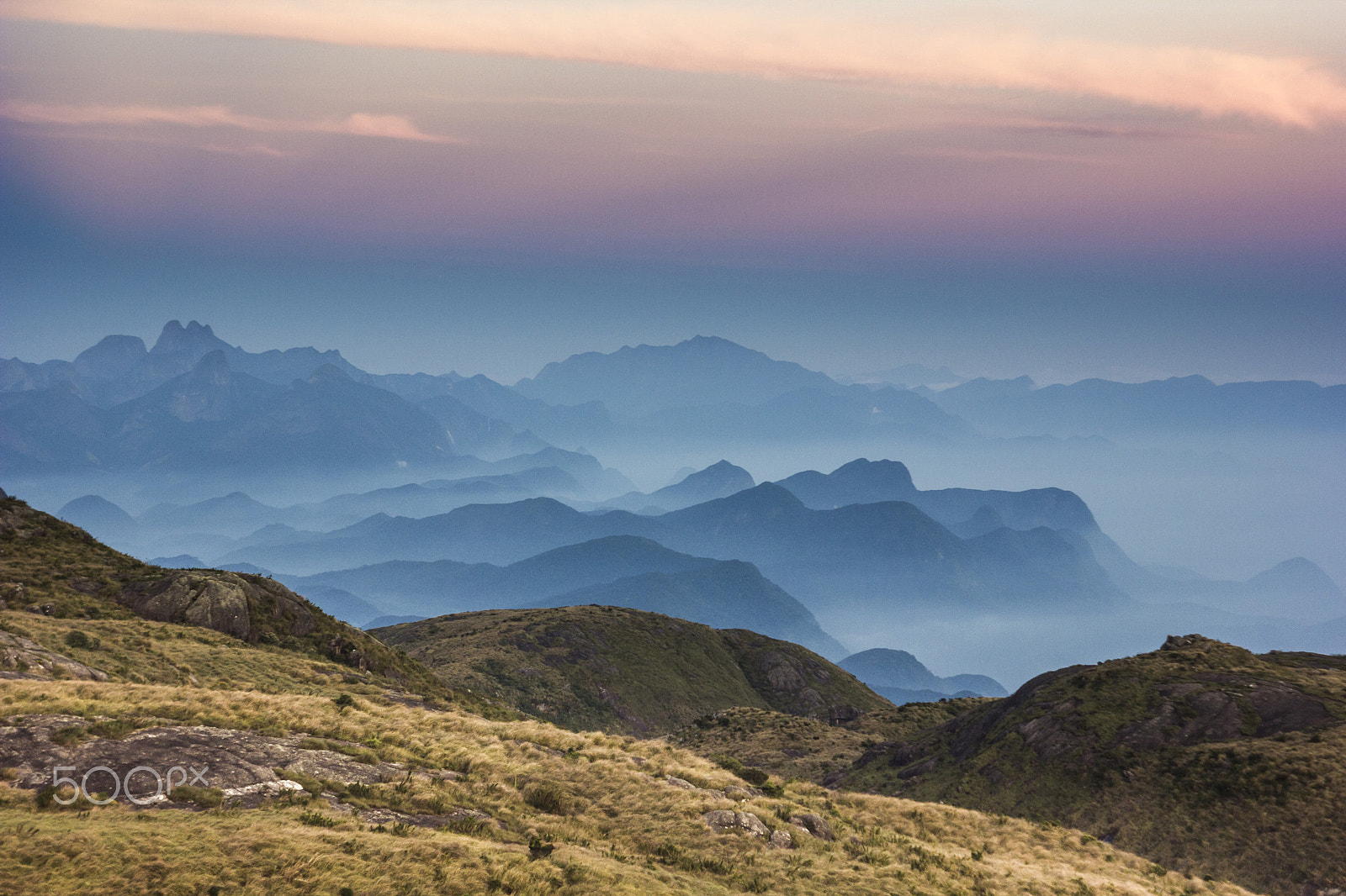 Canon EF 35-80mm f/4-5.6 sample photo. Colorful sunset above brasil mountains photography