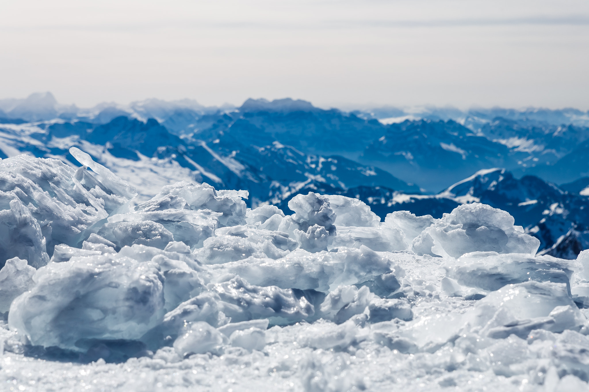 Canon EOS 6D sample photo. View to the swiss mountains from the säntis photography