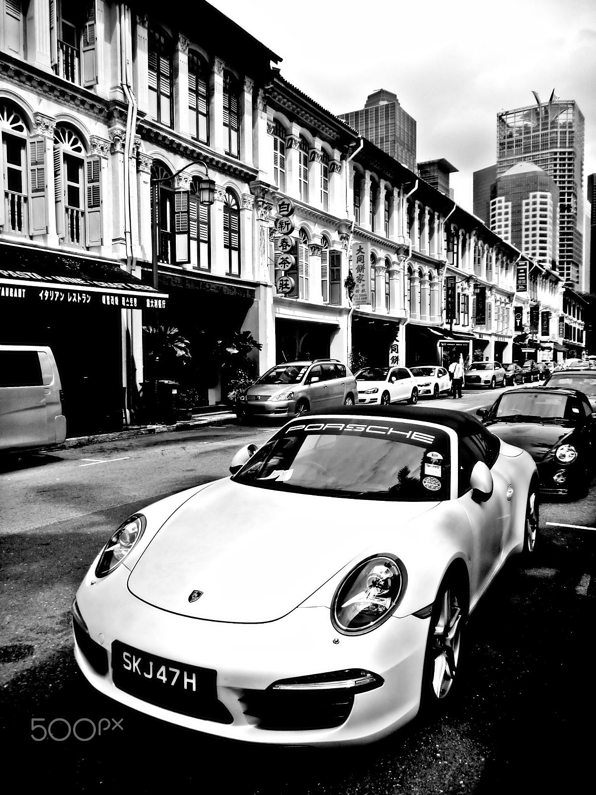 Nikon Coolpix S1200pj sample photo. Fast car + chinatown (fine art and street) photography