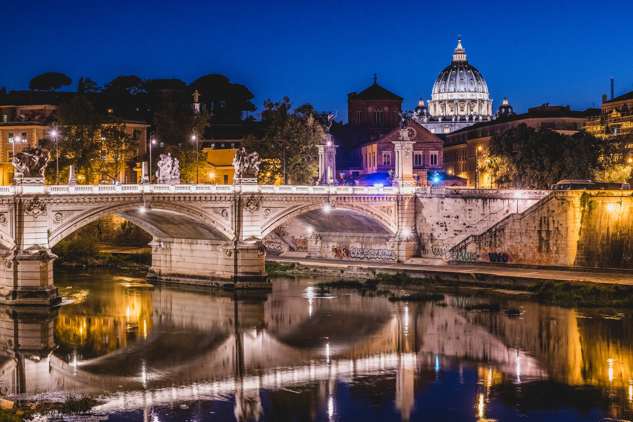 Nikon D750 sample photo. Night vatican photography