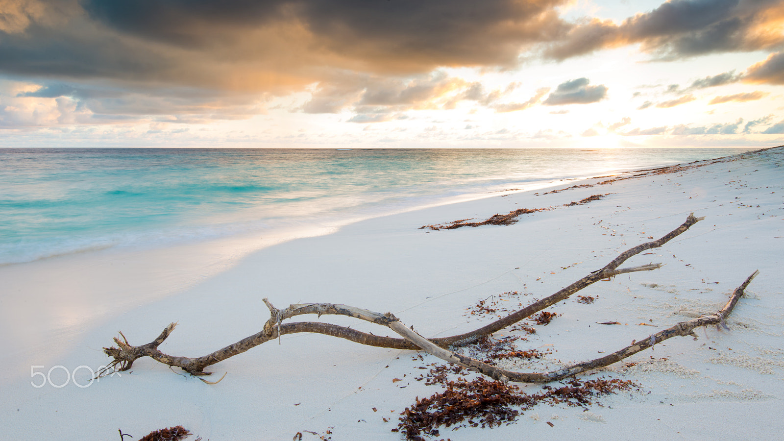 Nikon D600 + Nikon AF-S Nikkor 16-35mm F4G ED VR sample photo. Sunset on bird island, seychelles photography