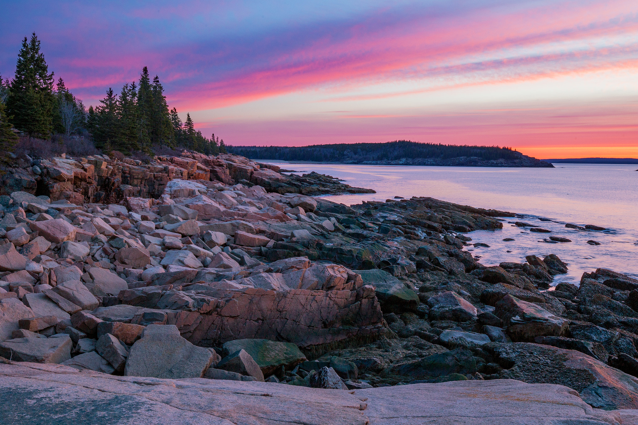 Canon EF 16-35mm F4L IS USM sample photo. Acadia national park photography