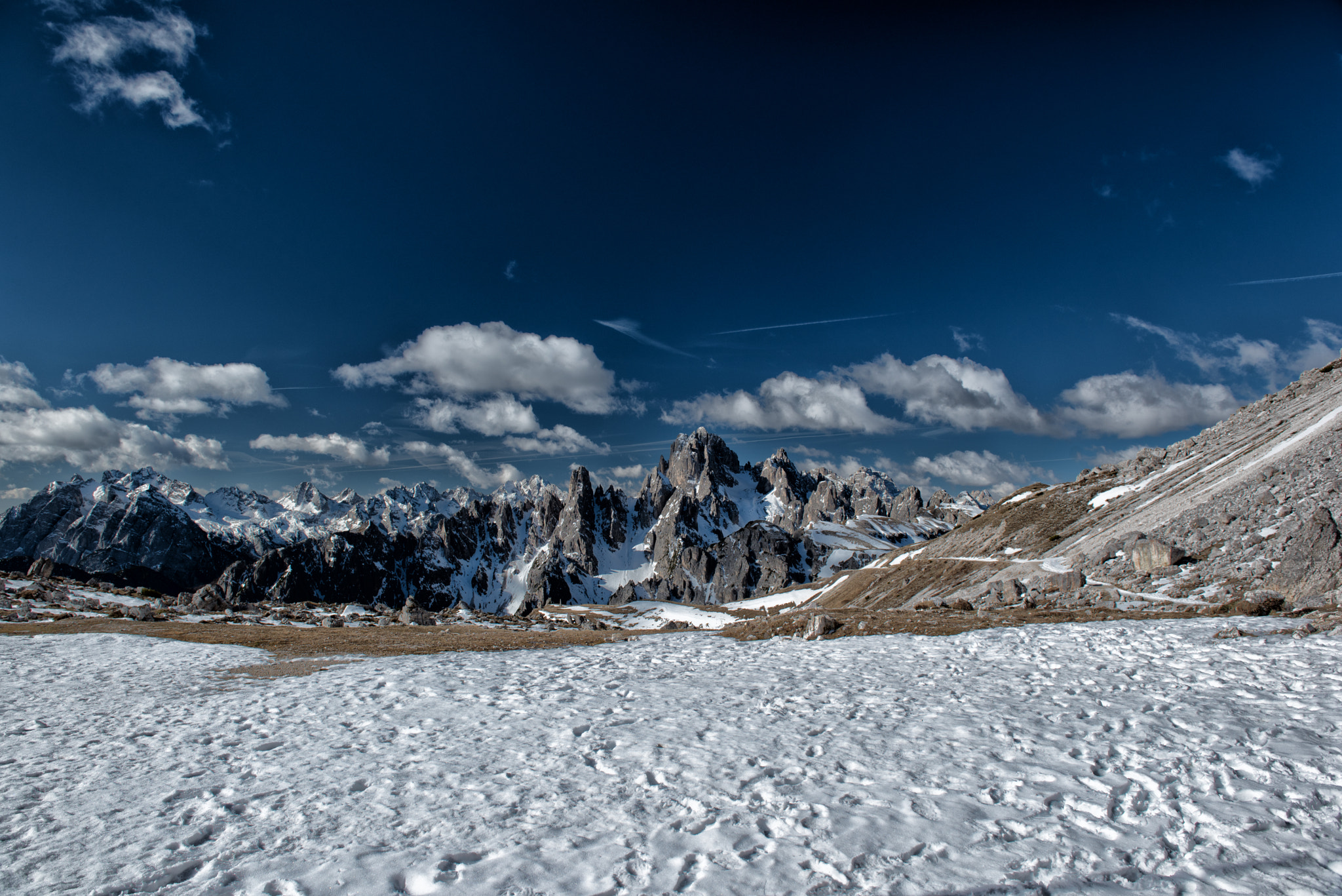 Nikon AF-S Nikkor 24-70mm F2.8G ED sample photo. View from the lavaredo refuge photography