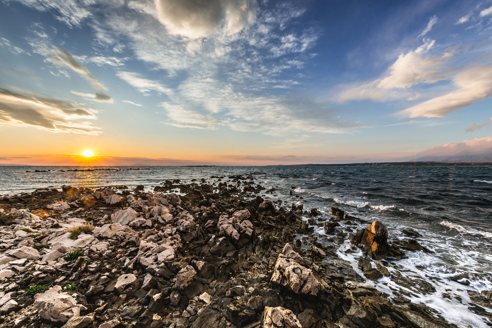 Nikon AF-S Nikkor 14-24mm F2.8G ED sample photo. Sunset on the island photography