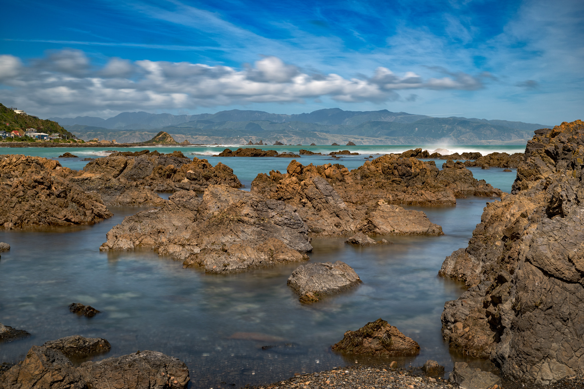 Pentax K-1 sample photo. Owhiro bay photography