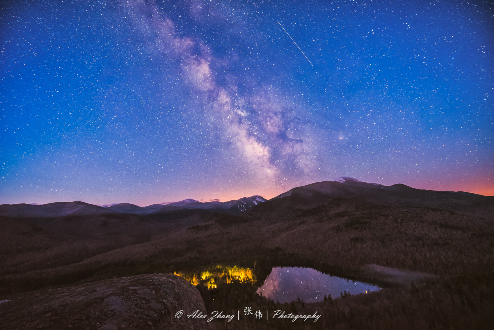 Nikon D750 + Tamron SP 15-30mm F2.8 Di VC USD sample photo. Milky way reflection in heart lake, adirondacks photography