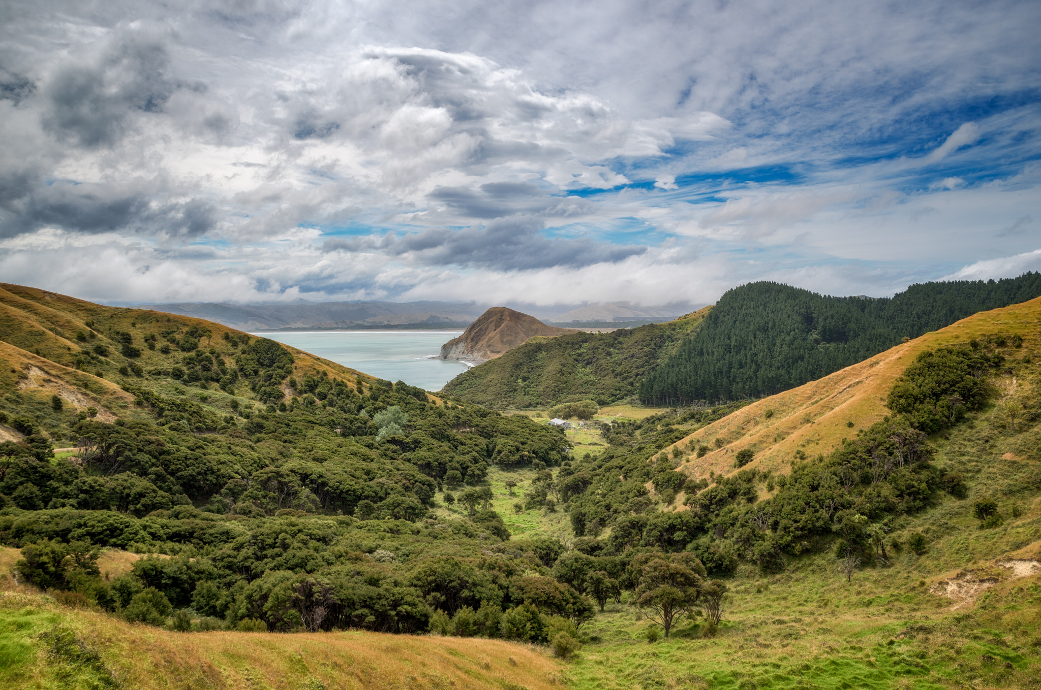 Pentax K-1 sample photo. Mahia bay view photography