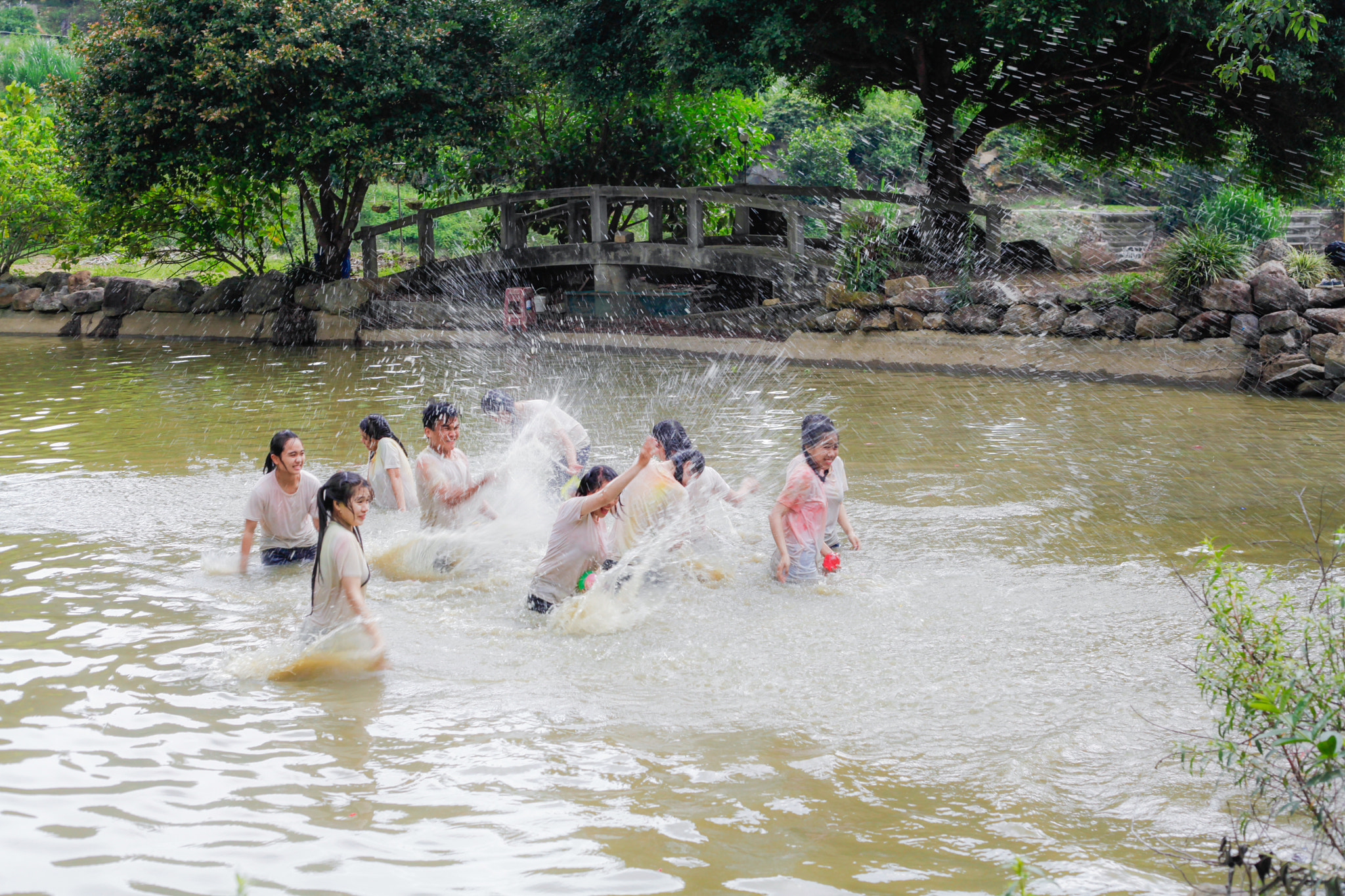 Canon EF 50mm F1.8 II sample photo. Lake and my class photography
