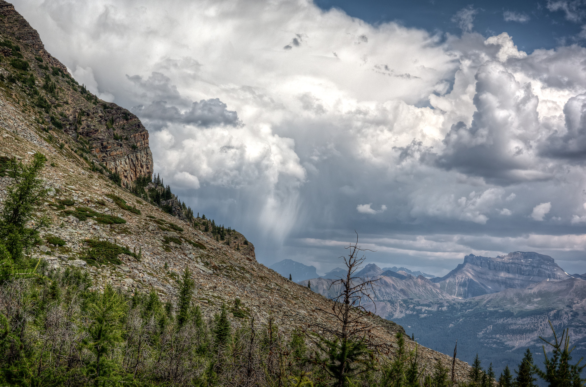 Sony SLT-A77 sample photo. Storm across the mountainside photography
