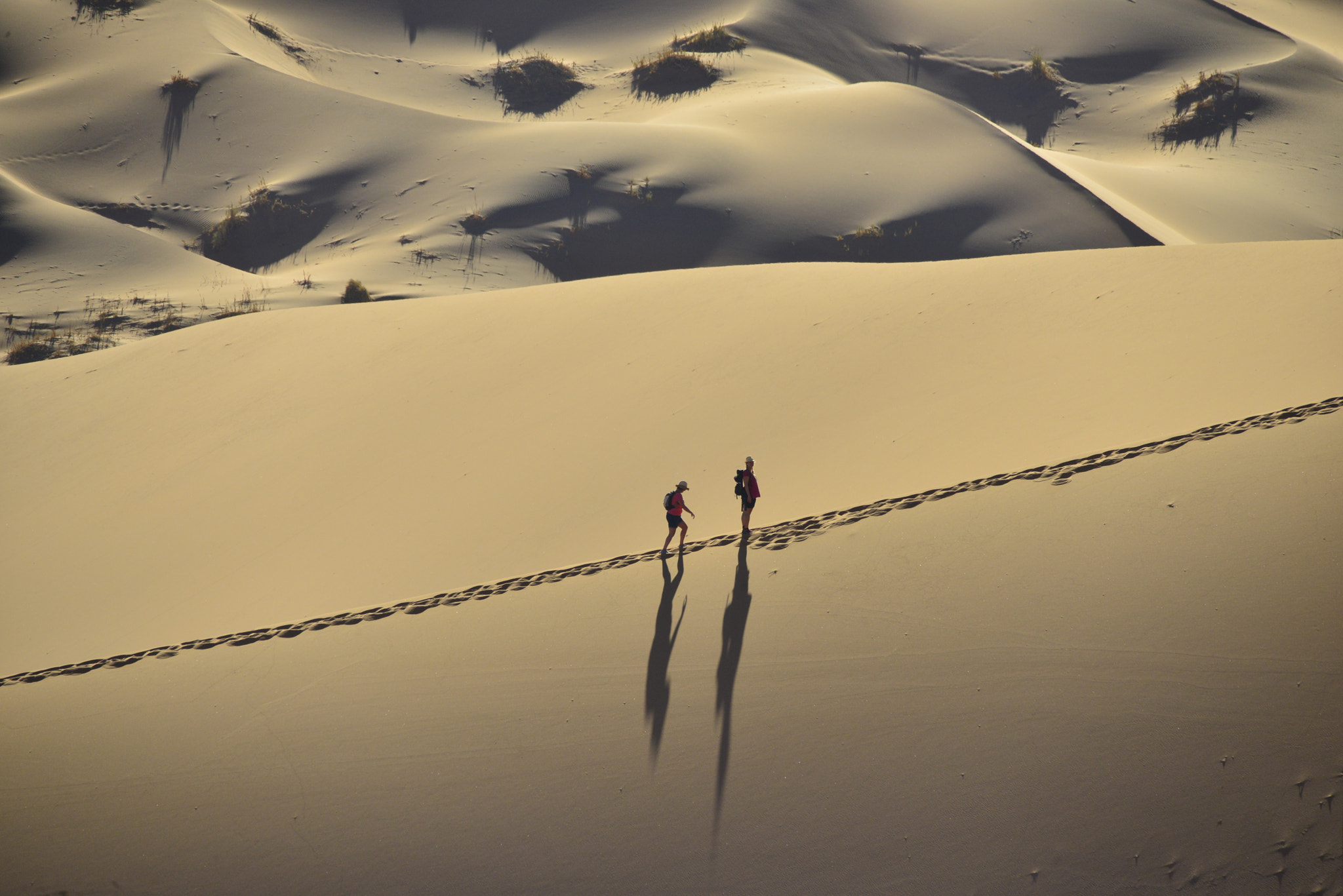 Sigma 150-500mm F5-6.3 DG OS HSM sample photo. Shadows of my fellow trekkers on the way up to the ... photography