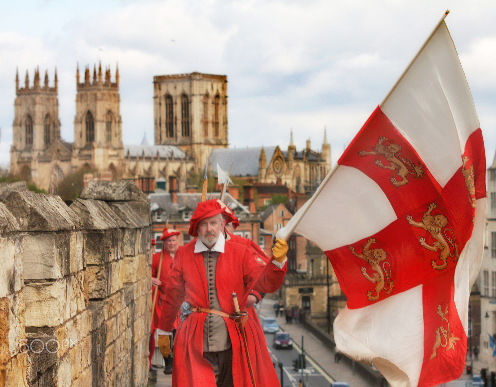 Canon EOS 7D + Sigma 70-200mm F2.8 EX DG OS HSM sample photo. Gild of york freemen walk the walls photography