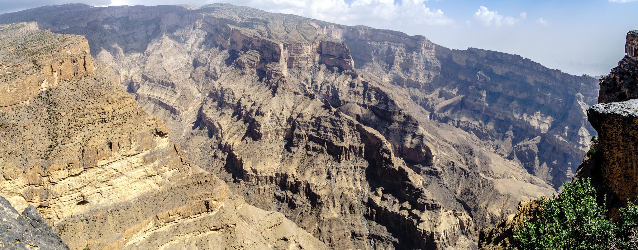 Sony ILCA-77M2 sample photo. Panoramic view from jebel shams photography