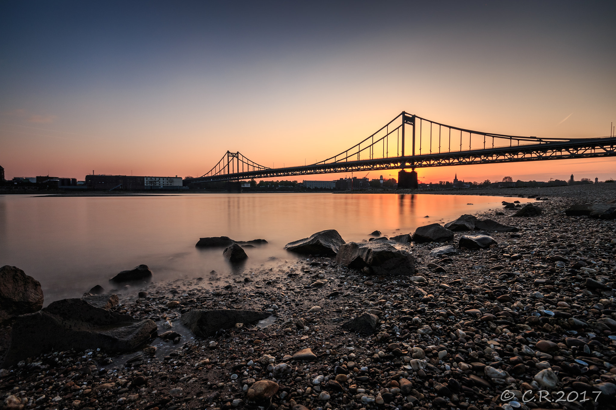 Canon EOS 70D + Sigma 10-20mm F4-5.6 EX DC HSM sample photo. Uerdinger rheinbrücke  photography