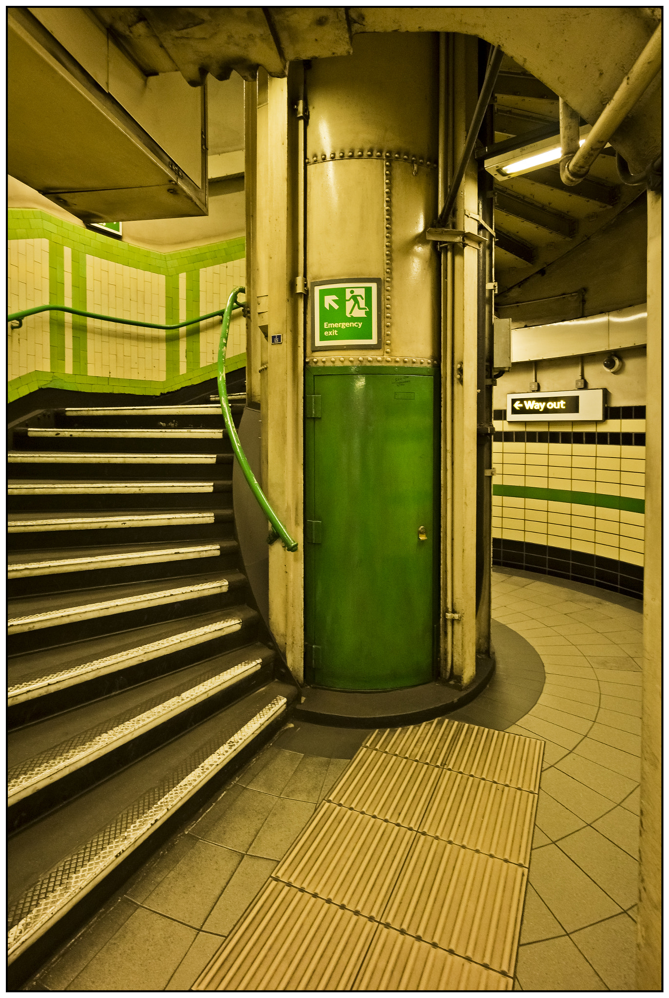 Canon EOS M sample photo. Way out, goodge street underground station, london photography