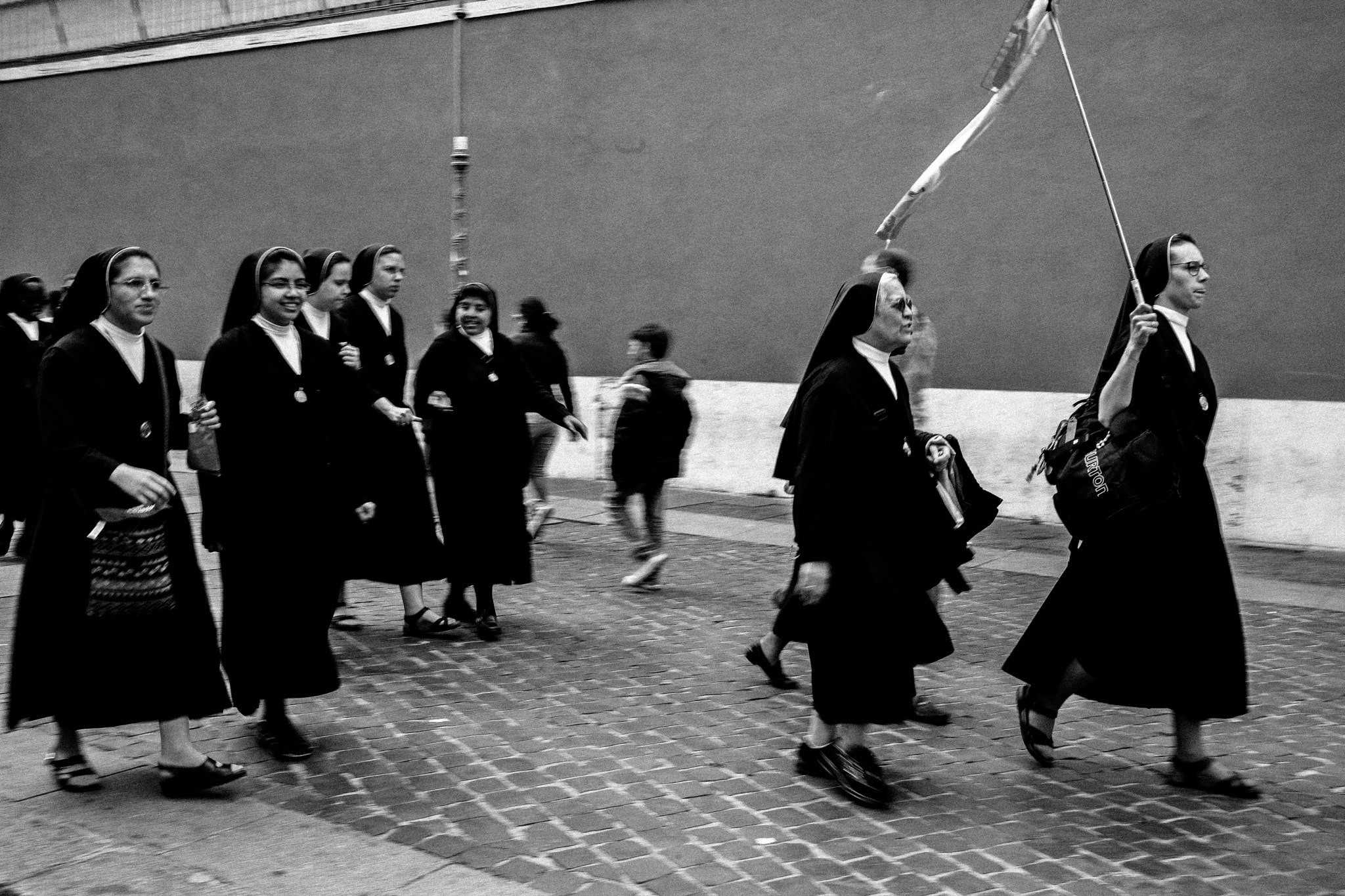 Summicron-M 1:2/35 ASPH. sample photo. Marching nuns photography