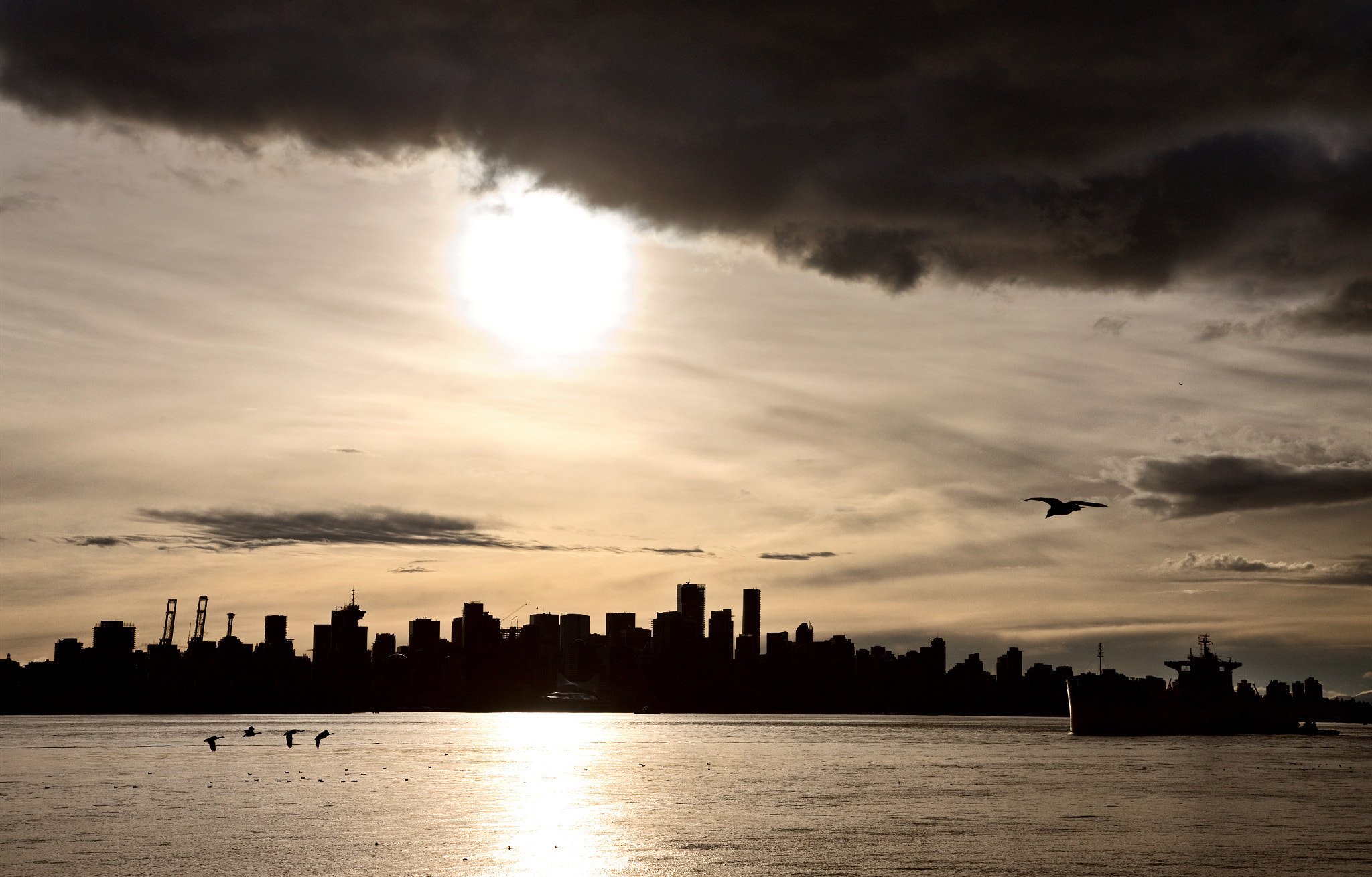 Canon EOS-1Ds Mark III sample photo. Vancouver sunset photography