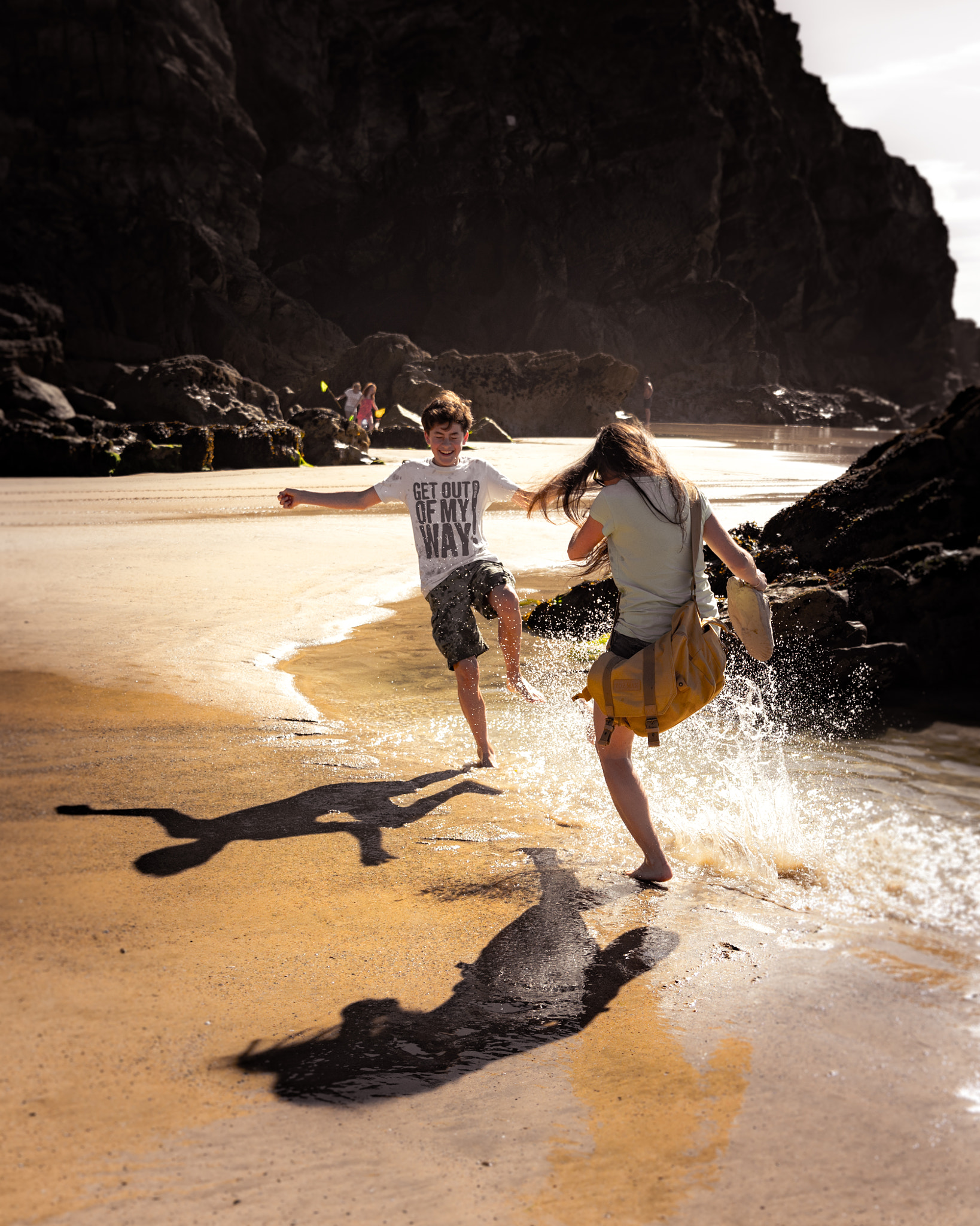 Tamron SP 24-70mm F2.8 Di VC USD sample photo. Having fun on the beach photography