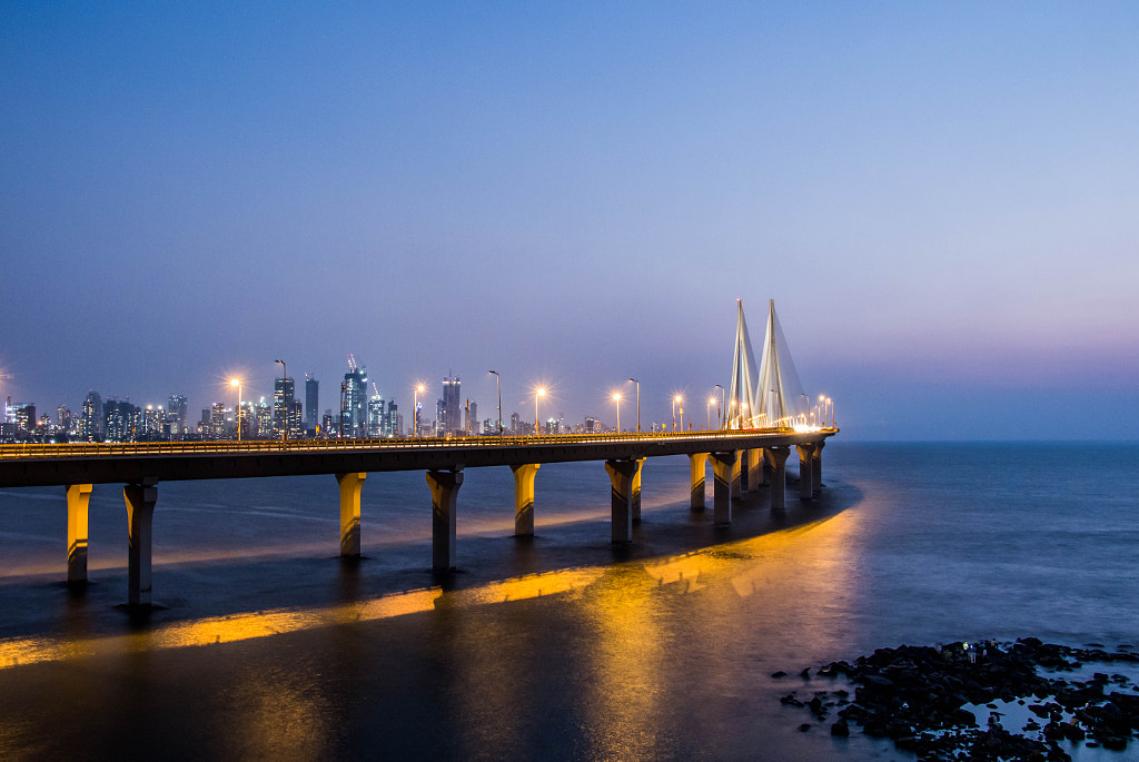 Bandra–Worli Sea Link by MADHURYA SARKAR on 500px.com