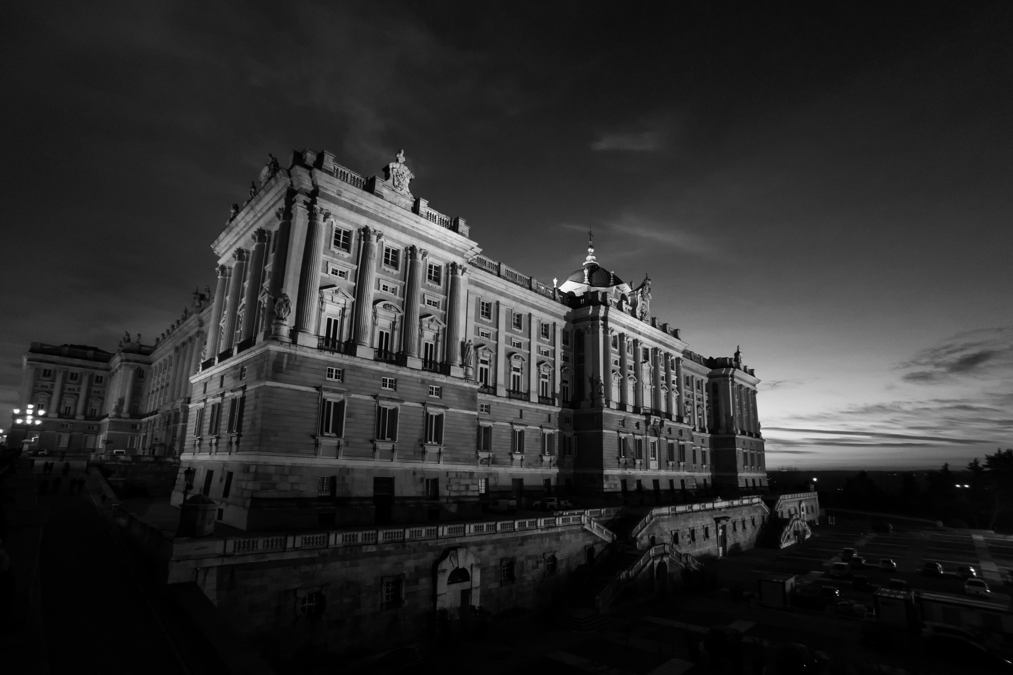 Palacio Real de Madrid(Black and White)