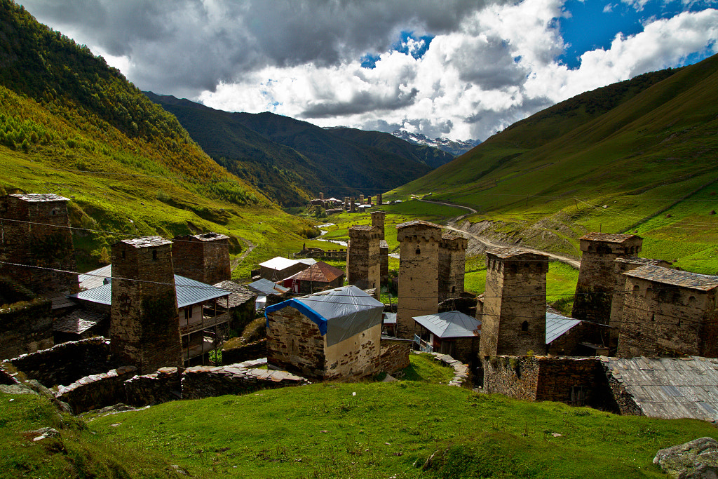 the View on Ushguli by Mikhail Shapovalov on 500px.com