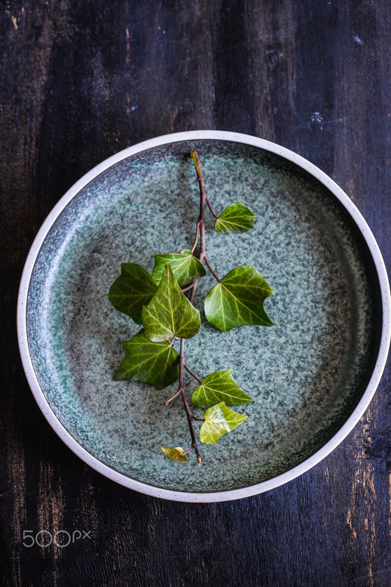 Table setting with wild grape