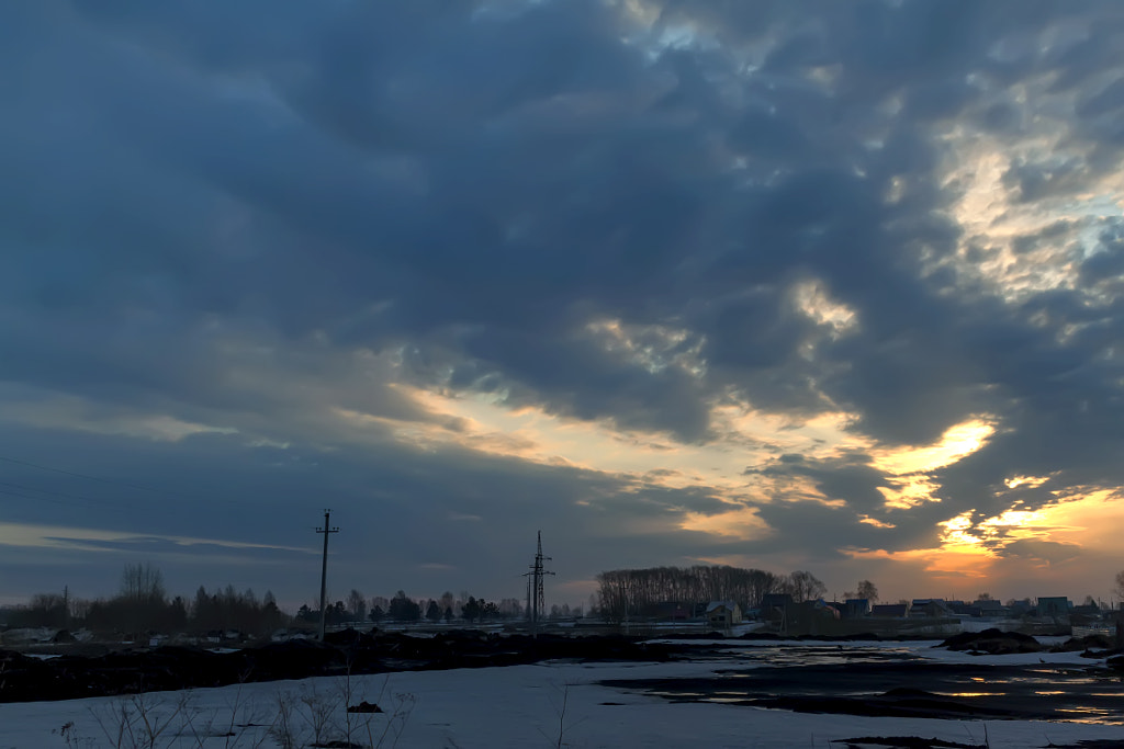 Sunrise and clouds