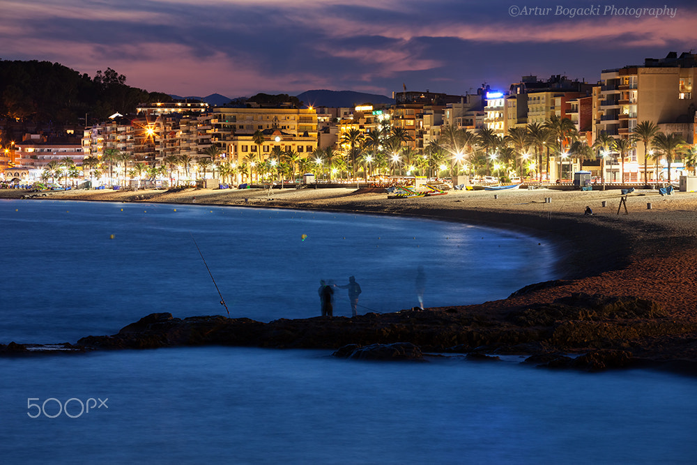 Lloret de Mar Town at Night