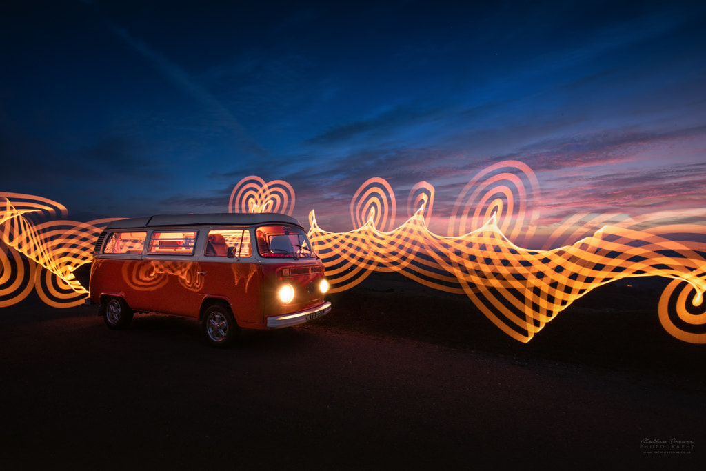 VW Camper Lightpainting I by Mathew  Browne on 500px.com