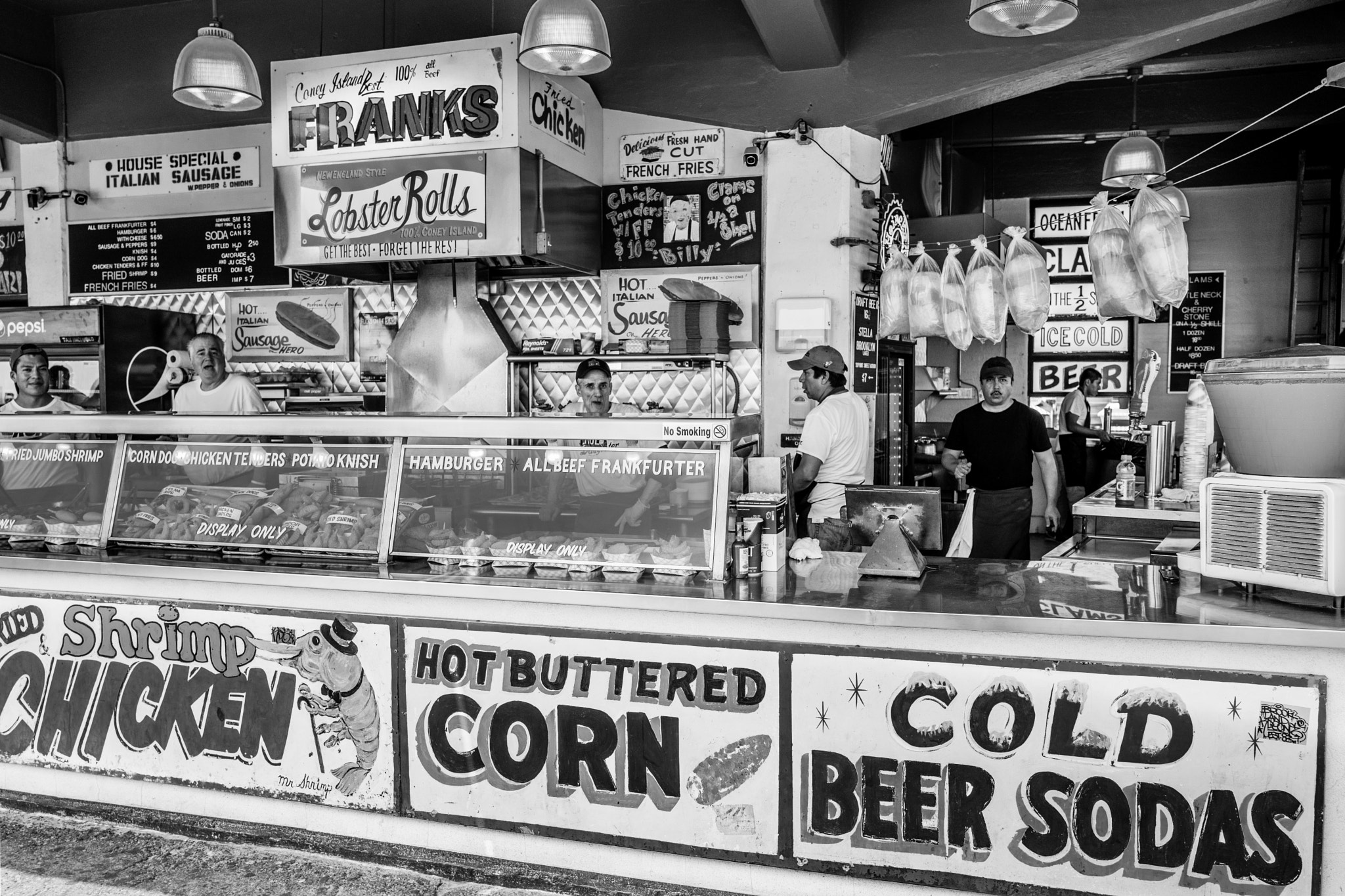 A New York minute - Coney island lunch...