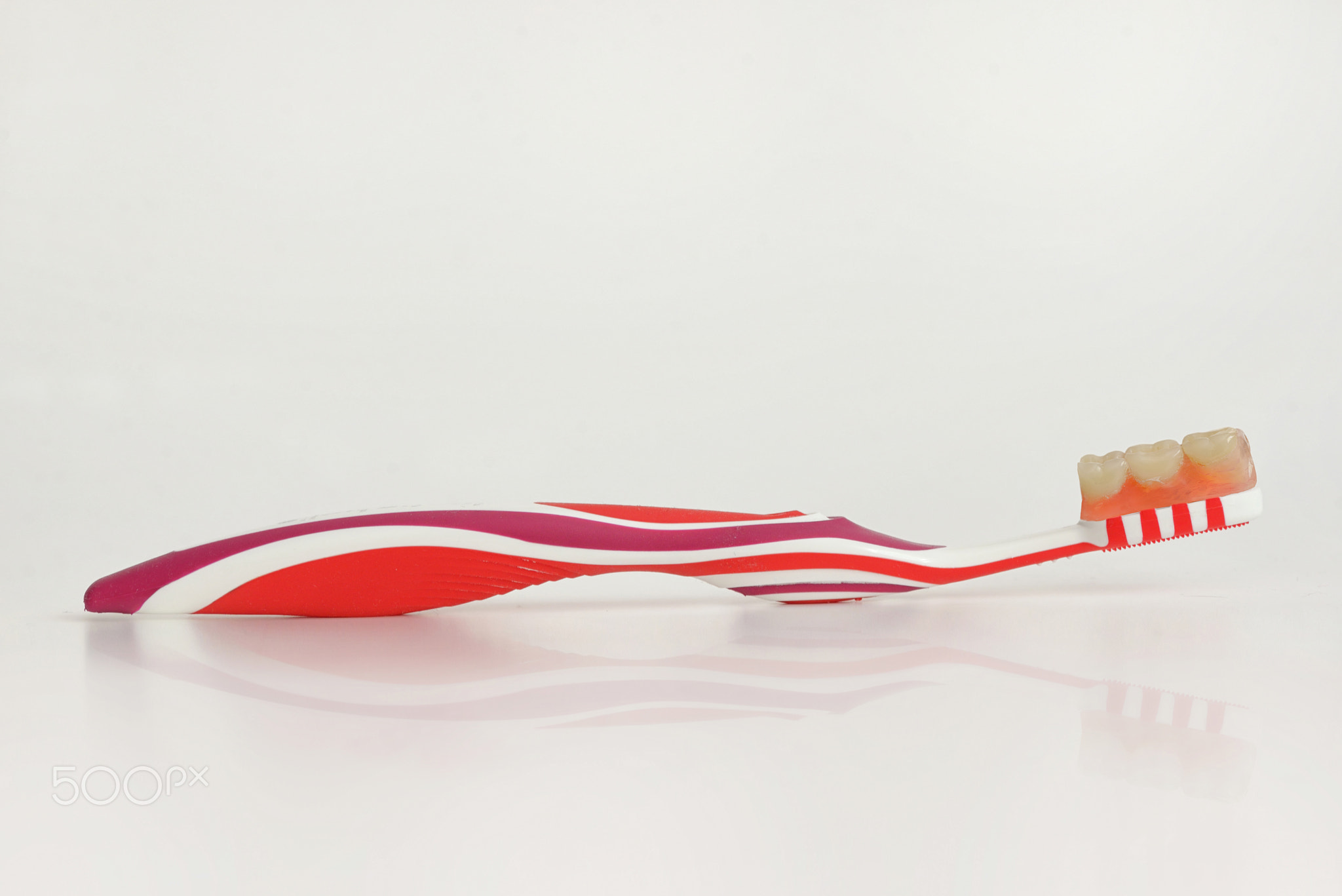 toothbrush and teeth prosthesis