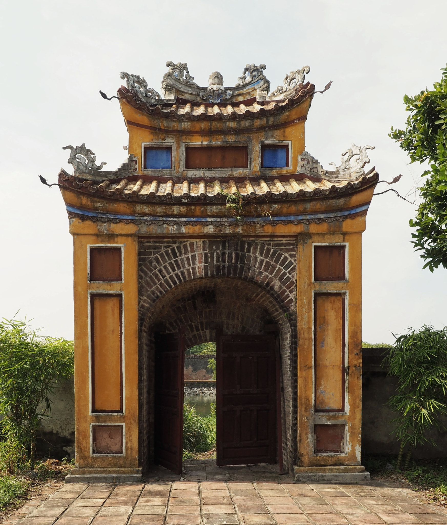 Gates at imperial city in Hue