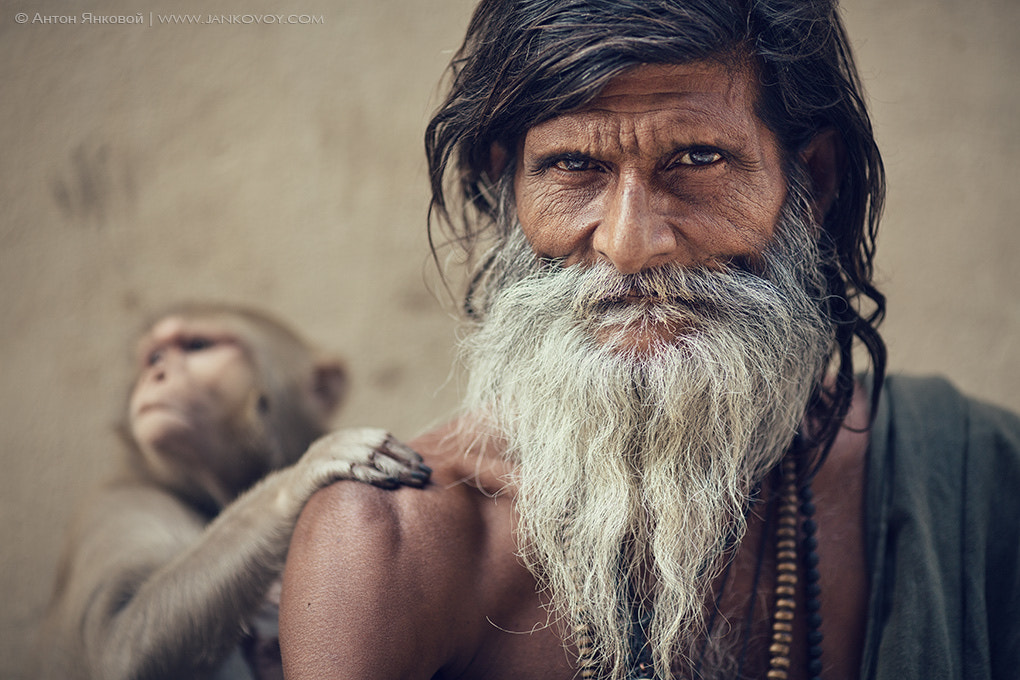 Sadhu and Monkey by Anton Jankovoy on 500px