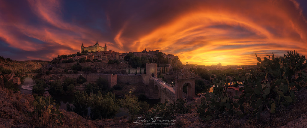 Toledo in flames