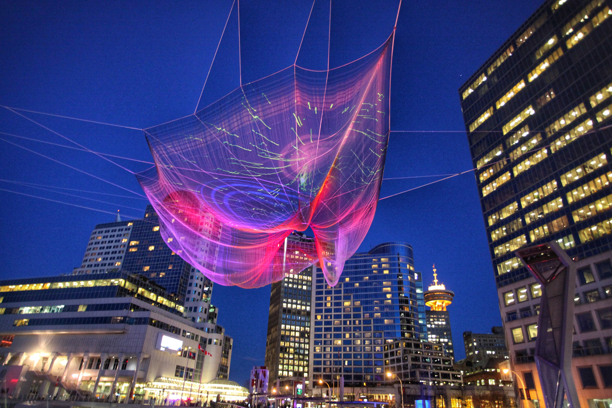 Floating Sculpture by Janet Echelman