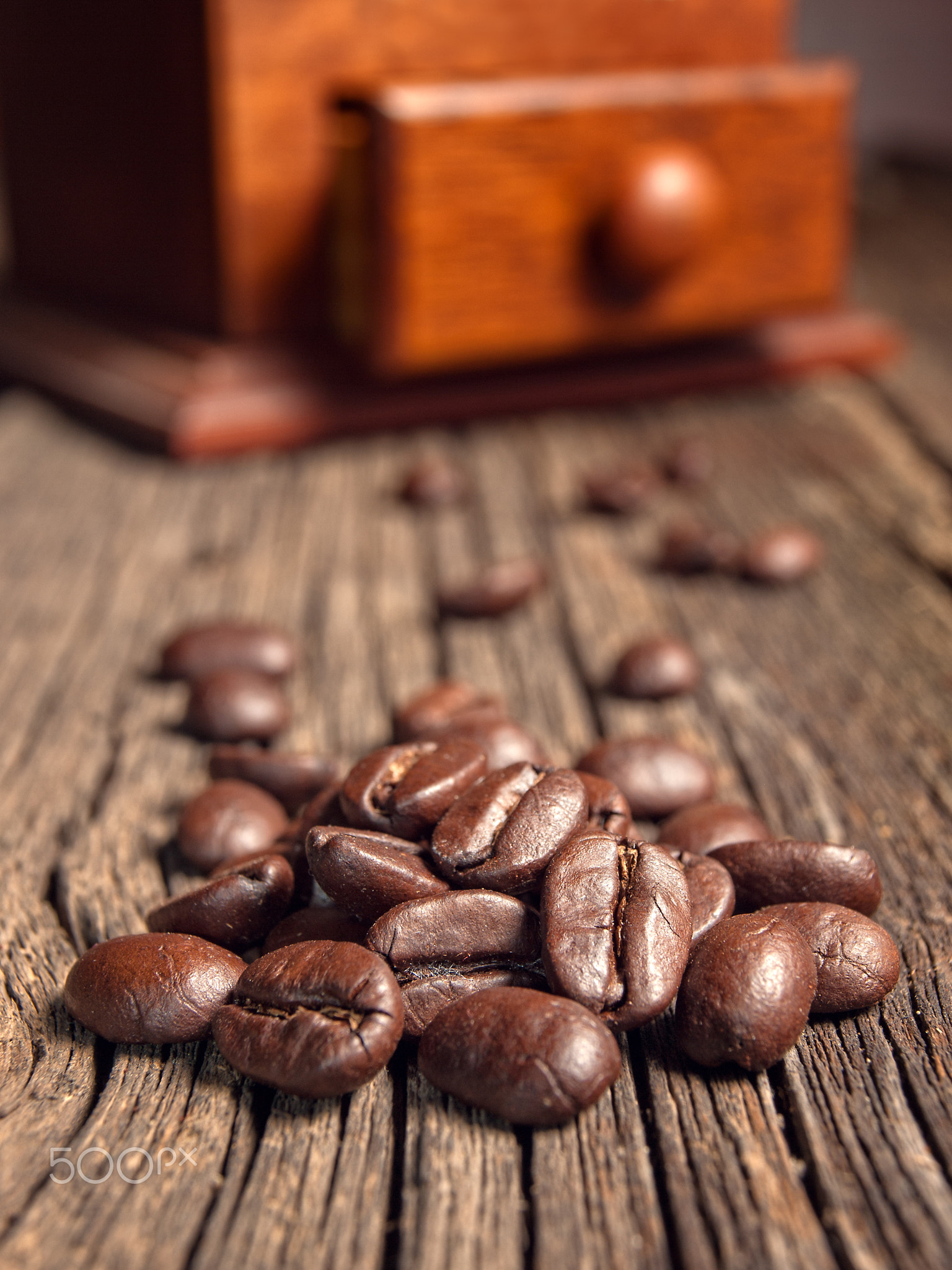 Smell of freshly grinded coffee
