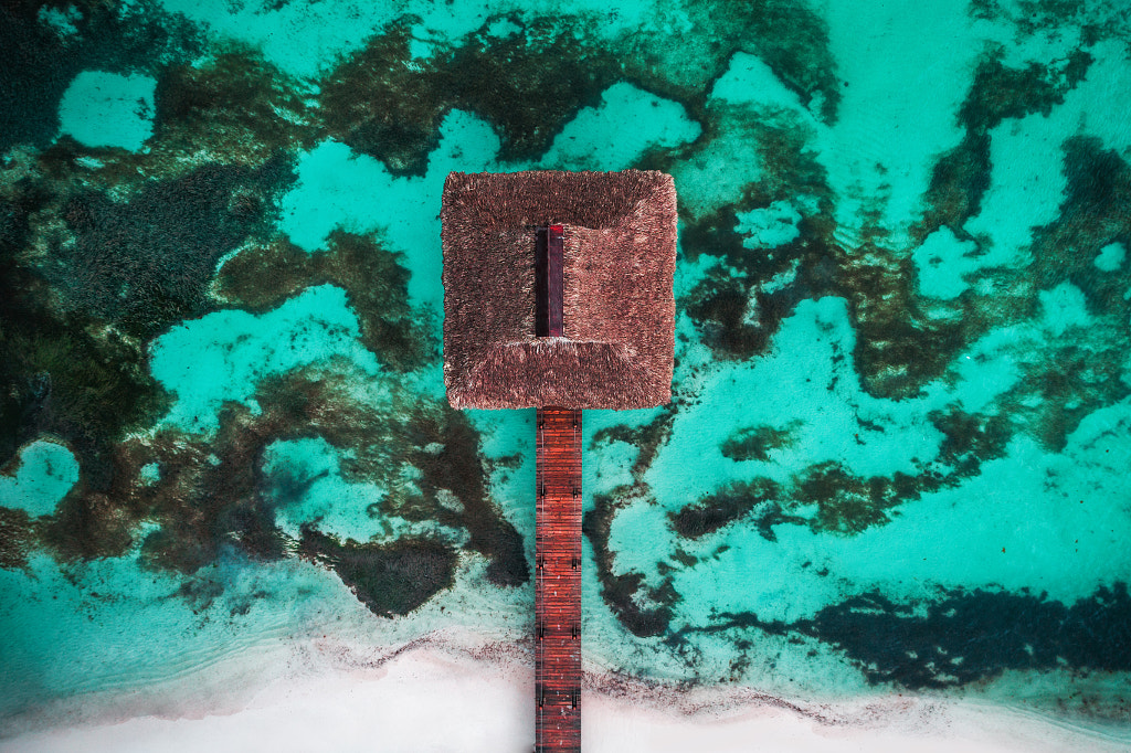 Aerial view of tropical island beach, Dominican Republic by Valentin Valkov on 500px.com