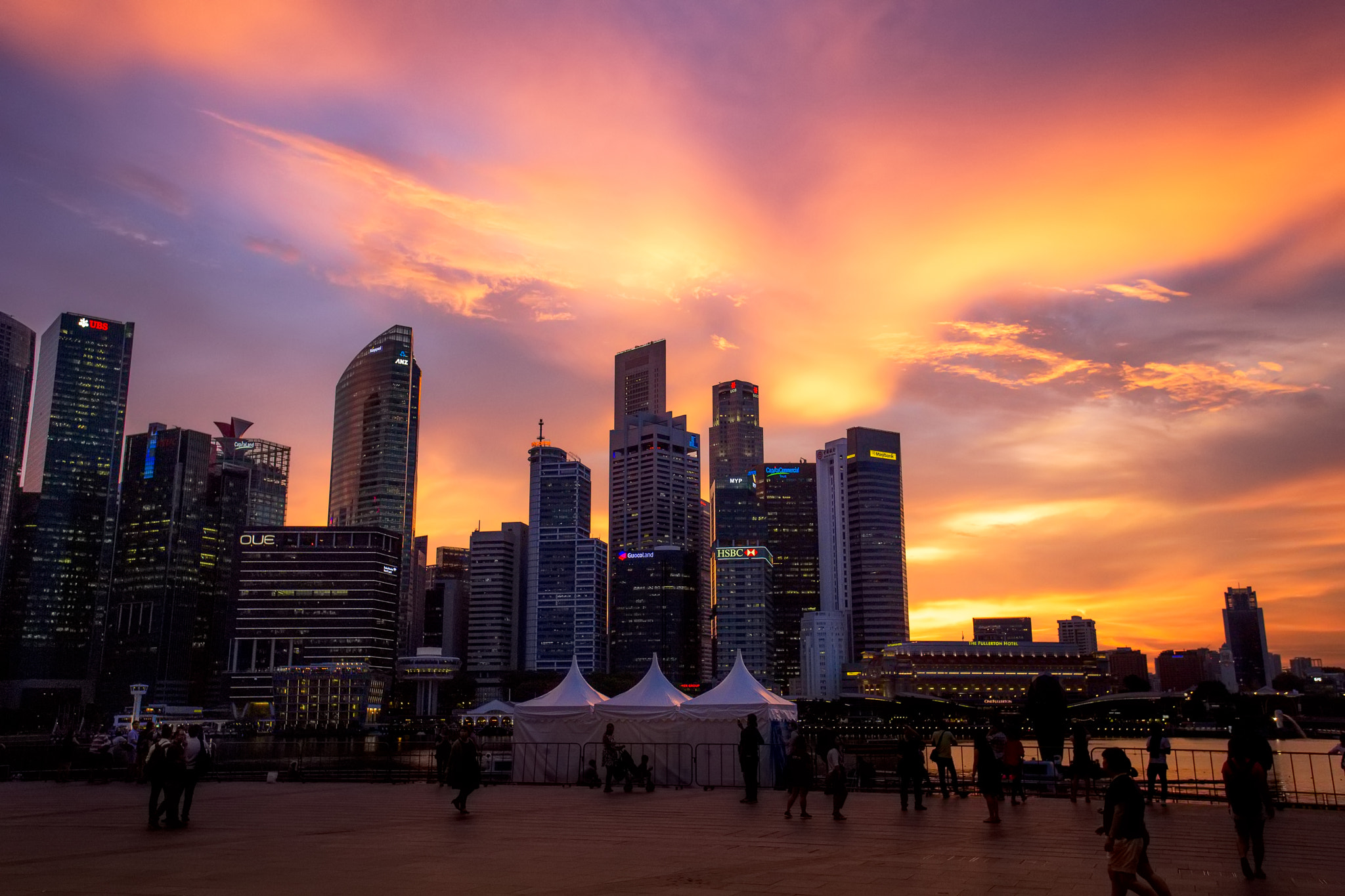 Sunset in Singapore