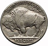 1937 BUFFALO NICKEL 5 Cents of United States of America USA Antique Coin i43907