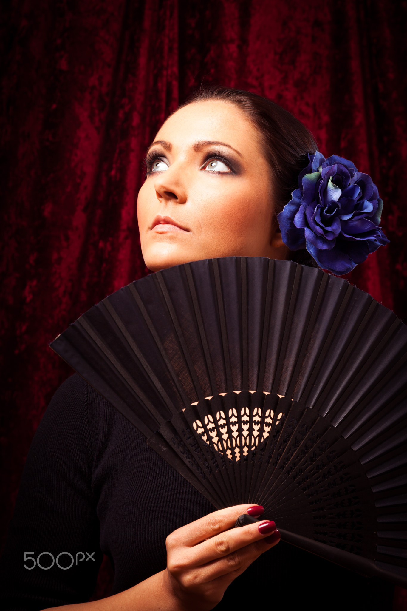 Young Woman With Fan